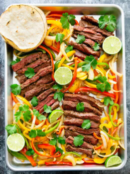 Sheet Pan Steak Fajitas
