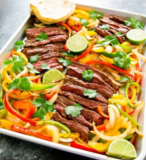 Sheet Pan Steak Fajitas Kirbie's Cravings