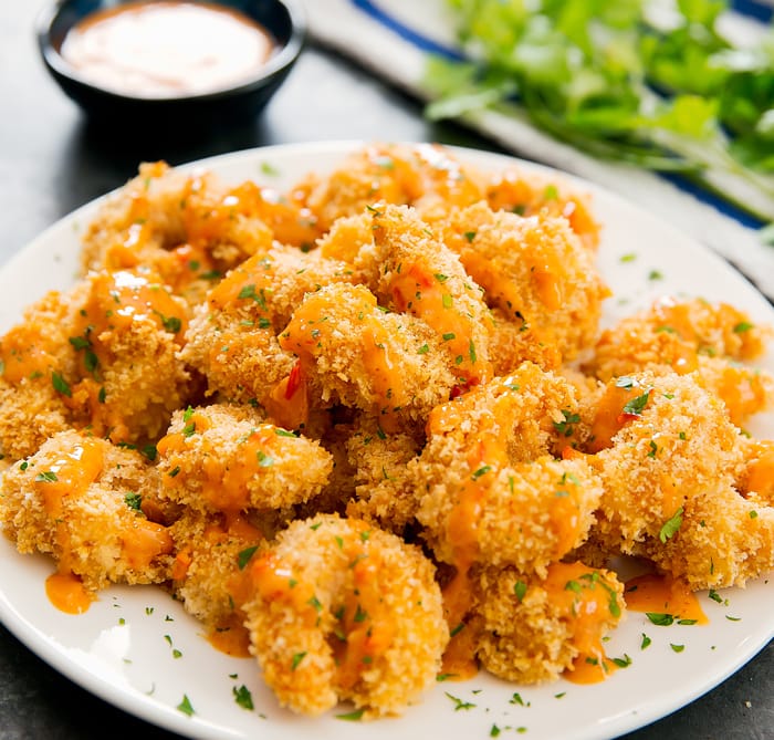 Crispy Baked Bang Bang Shrimp - Kirbie's Cravings