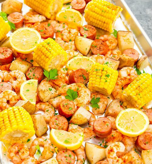 Sheet Pan Shrimp Boil - Kirbie's Cravings