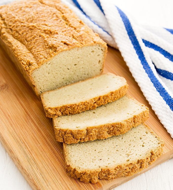 close-up photo of sliced Low Carb Bread