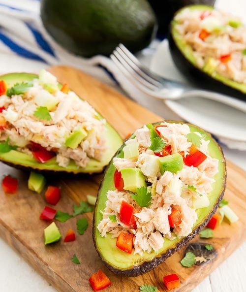 Tuna Salad Avocado Boats - Kirbie's Cravings