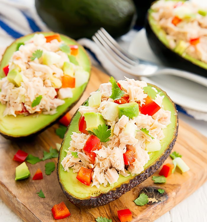 Tuna Salad Avocado Boats - Kirbie's Cravings