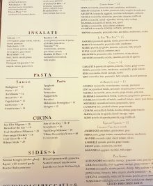 photo of the menu at MARIO Le Fritte (Fried Pizza)