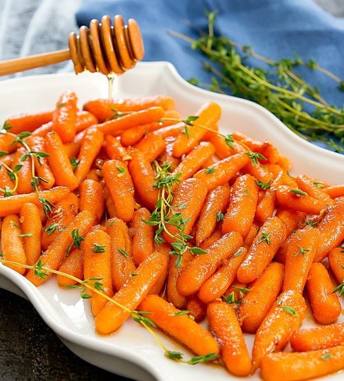 Honey Garlic Roasted Carrots - Kirbie's Cravings