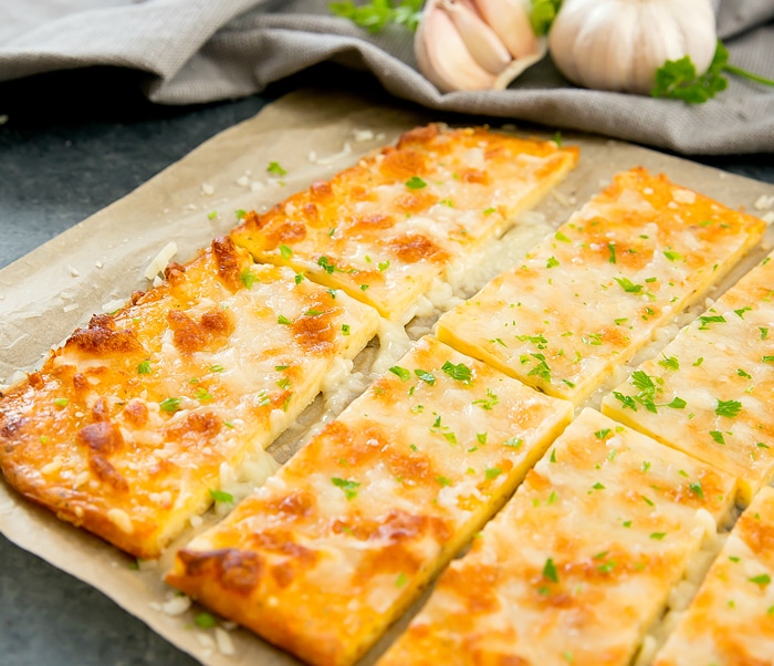 3 Ingredient Flourless Cheese Breadsticks - Kirbie's Cravings