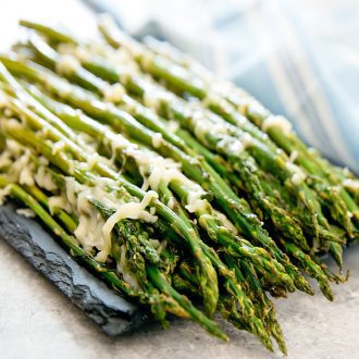 Garlic Parmesan Roasted Asparagus - Kirbie's Cravings