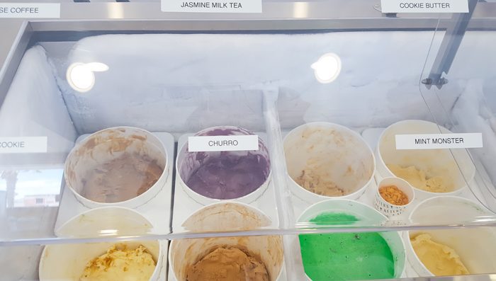 photo of more ice creams in a case