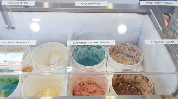 photo of the ice cream case