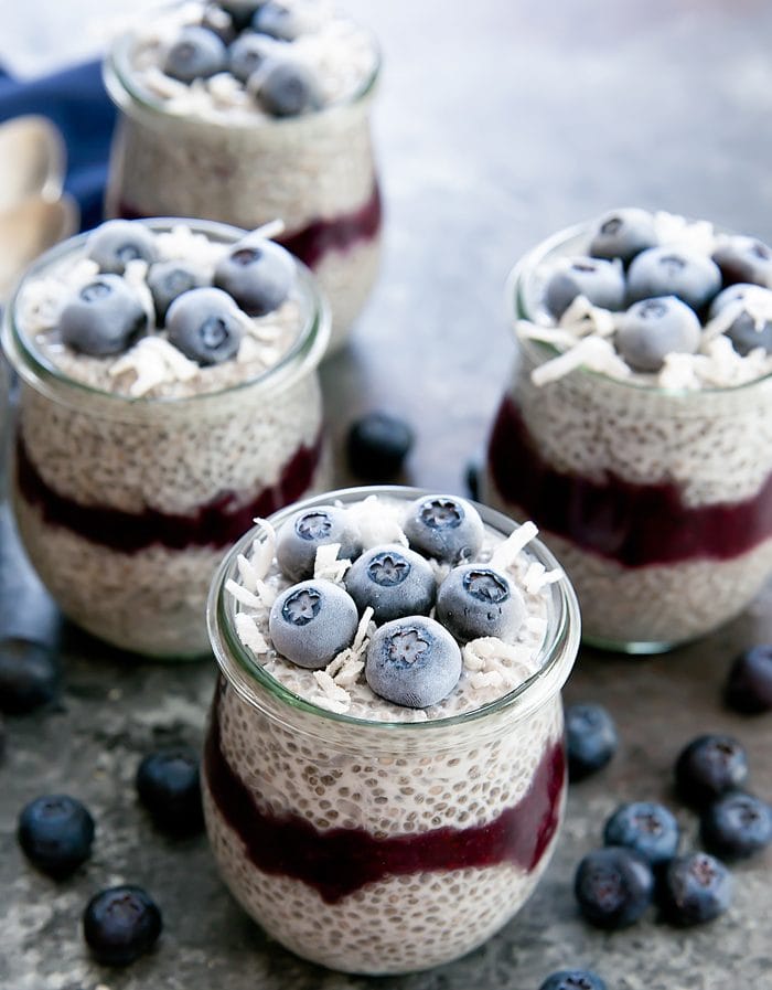 Blueberry Coconut Chia Pudding
