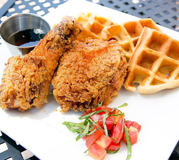 photo of Fried Chicken and Waffles from Red Card Cafe