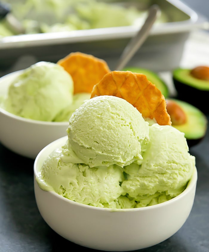 Avocado Ice Cream (3-Ingredient No Churn Recipe) - Kirbie’s Cravings