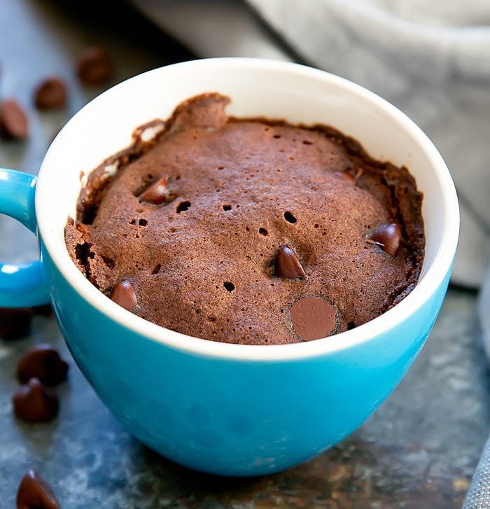 close-up photo of Chocolate Cake Mix Mug Cake