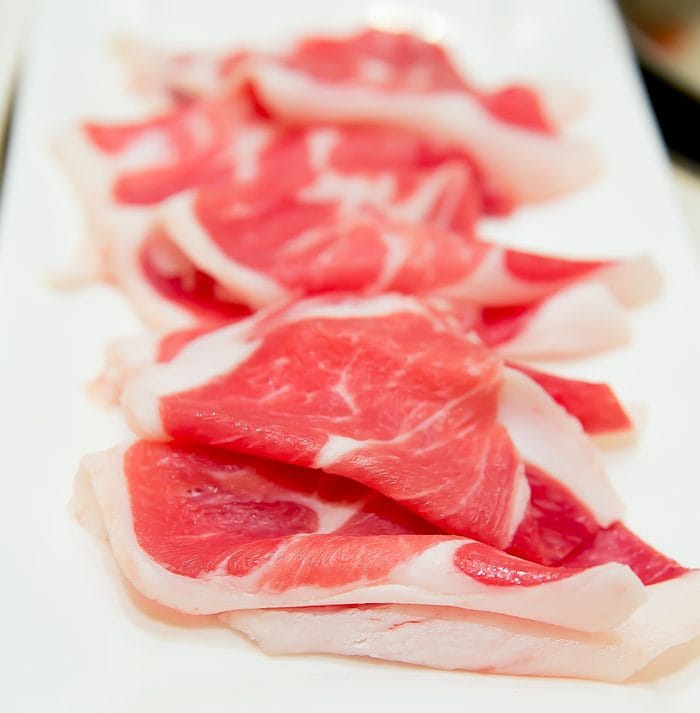 close-up photo of sliced meat