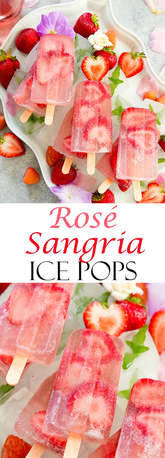 Rosé Sangria Ice Pops - Kirbie's Cravings