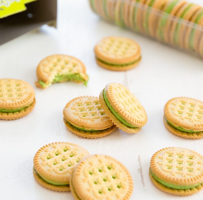 close-up photo of Matcha Joe-Joe's cookies