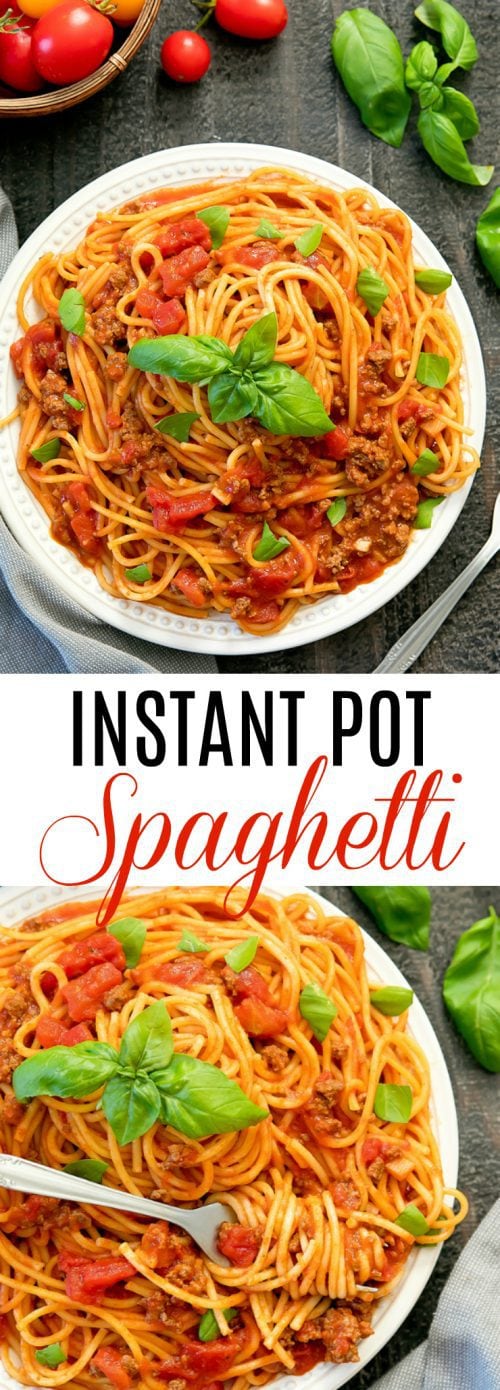 Instant Pot Spaghetti - Kirbie's Cravings
