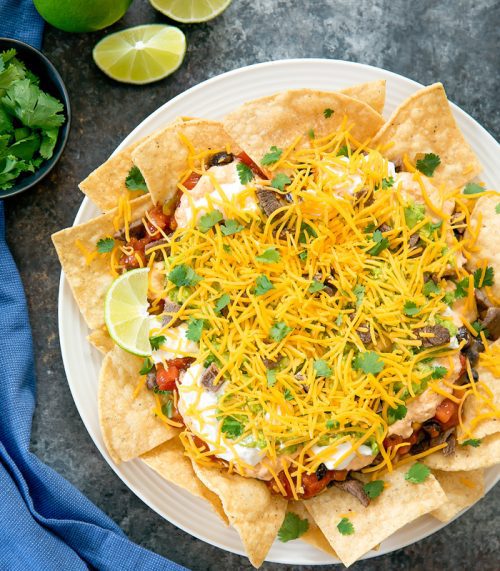 Loaded Nachos with Carne Asada - Kirbie's Cravings