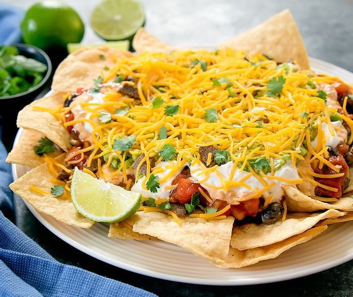 photo of a plate of Loaded Nachos