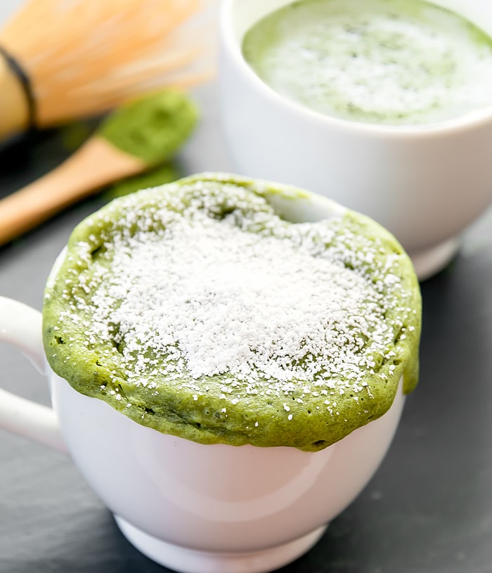 Matcha Latte Mug Cake Kirbie's Cravings