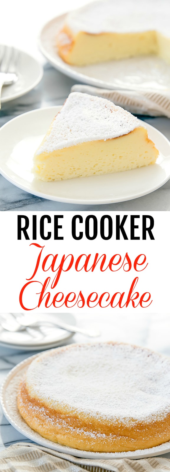 Rice Cooker Japanese Cheesecake Kirbie's Cravings