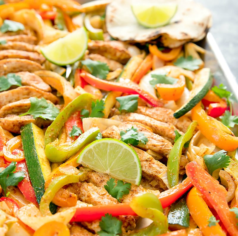 Sheet Pan Chicken Fajitas - Kirbie's Cravings