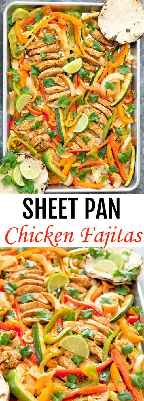 Sheet Pan Chicken Fajitas - Kirbie's Cravings