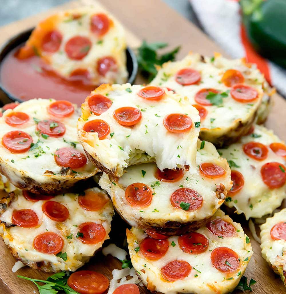 Zucchini Pizza Muffins - Kirbie's Cravings