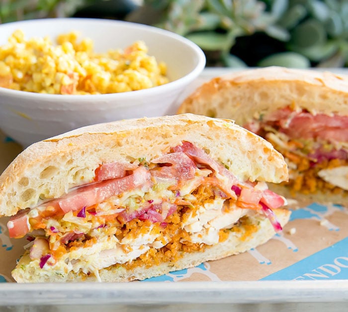 photo of a sandwich served at Mendocino Farms 