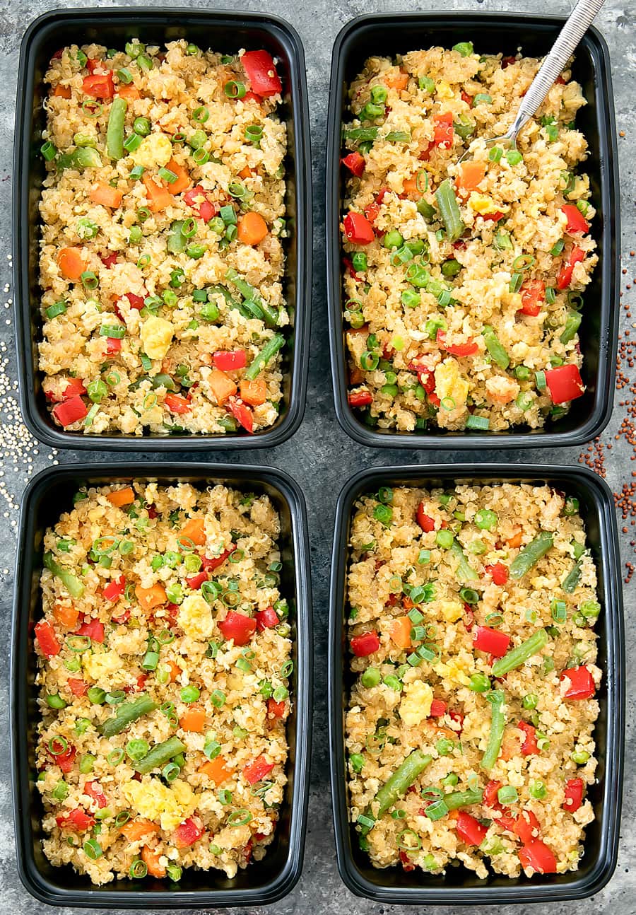 Quinoa Fried Rice Meal Prep - Kirbie's Cravings