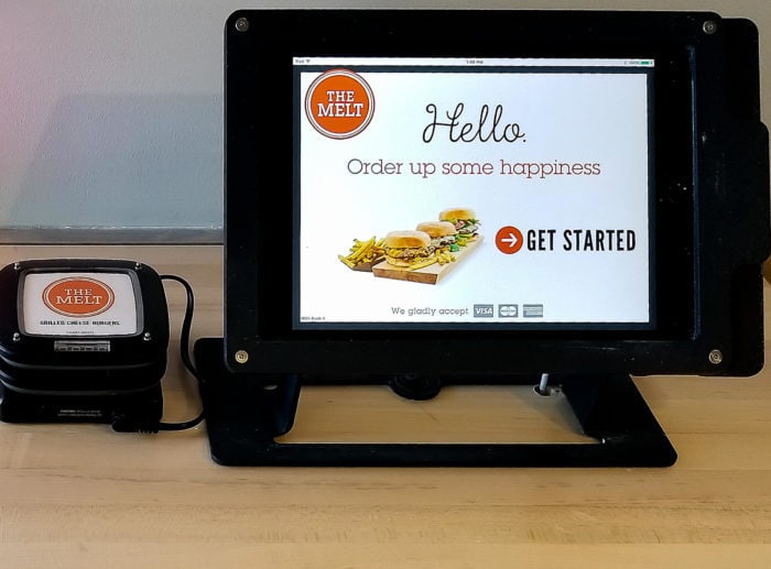 photo of the self order kiosk at The Melt