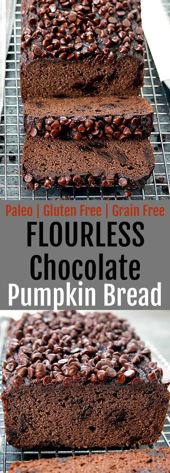 Flourless Chocolate Pumpkin Bread (Paleo) - Kirbie's Cravings