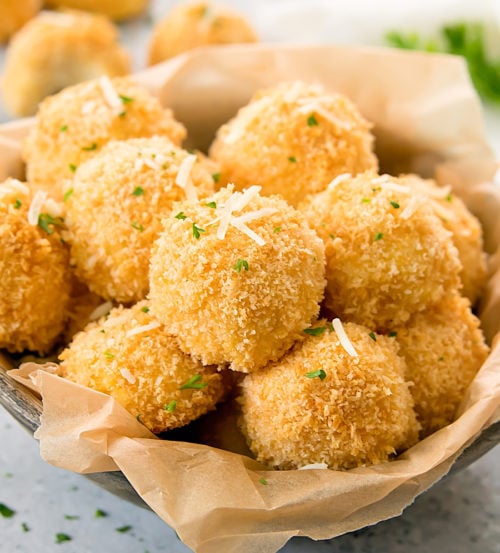 Crispy Mashed Cauliflower Balls - Kirbie's Cravings