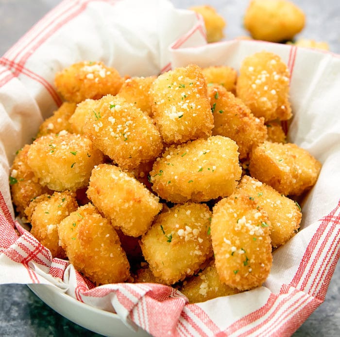 photo of a bowl of Mashed Potato Tots