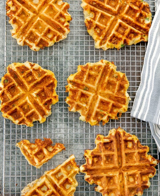 Mashed Potato Waffles - Kirbie's Cravings