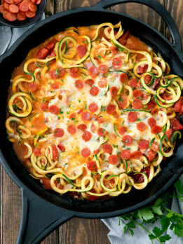 pizza zucchini noodles