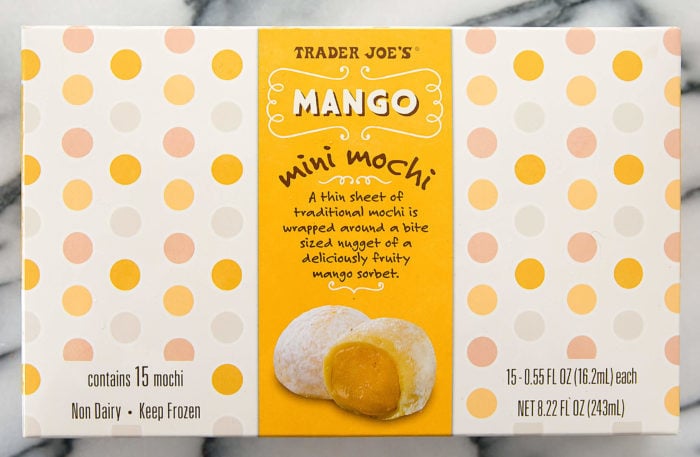 photo of a package of Mini Mango Mochi