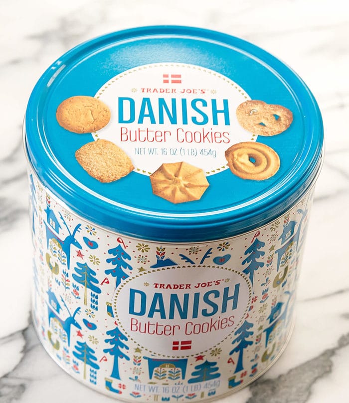 photo of a tin of Danish Butter Cookies