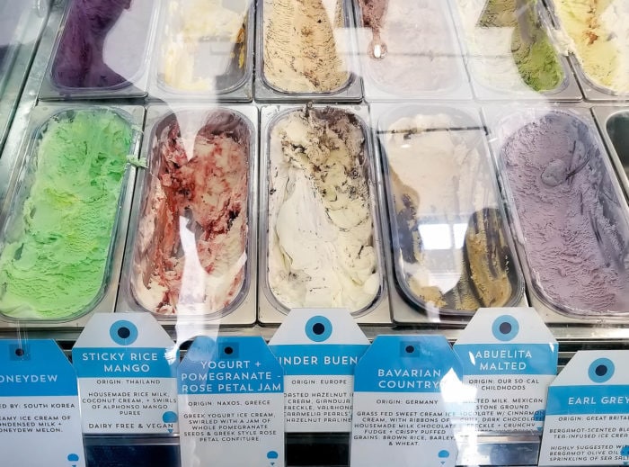 photo of the ice cream display