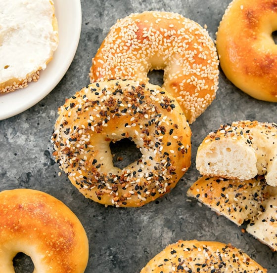 No Yeast 2 Ingredient Bagels Kirbie's Cravings
