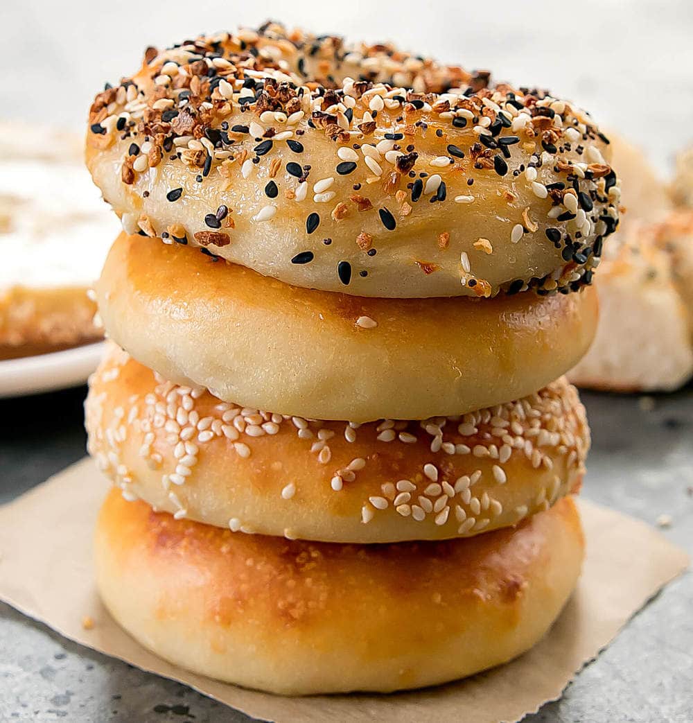 No Yeast 2 Ingredient Bagels Kirbie's Cravings