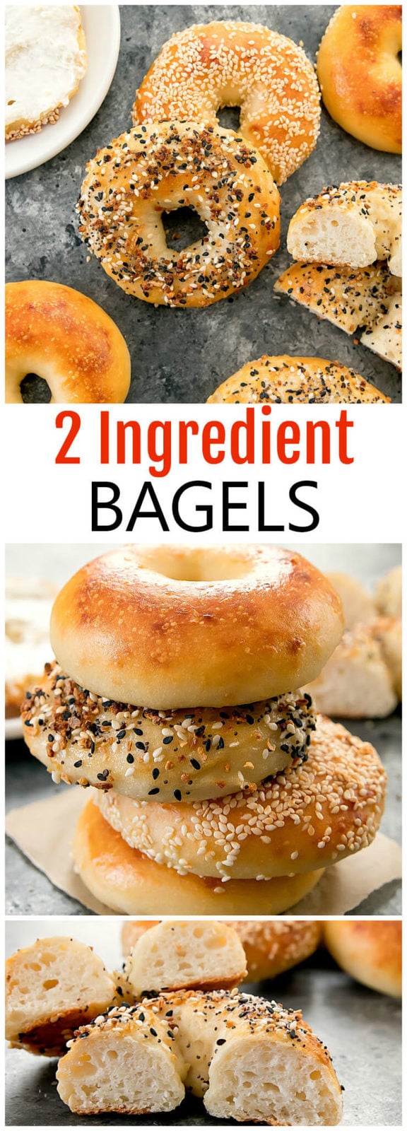 2 Ingredient Bagels
