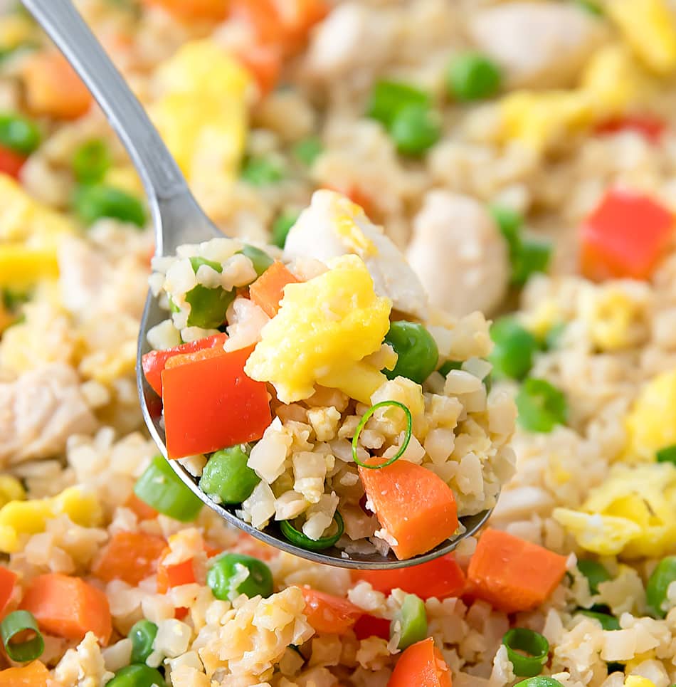 Sheet Pan Cauliflower Fried Rice Kirbie's Cravings