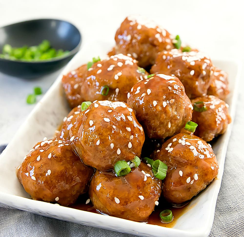 Honey Garlic Meatballs Kirbie's Cravings