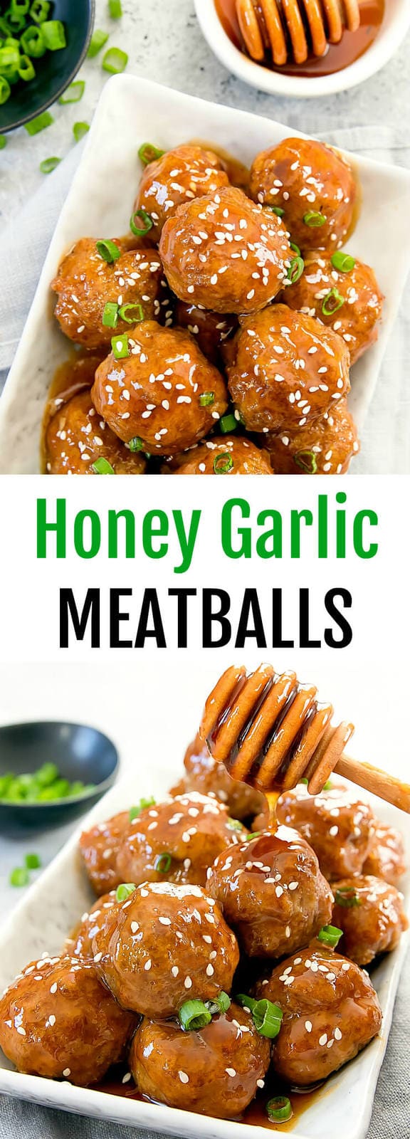 Honey Garlic Meatballs - Kirbie's Cravings
