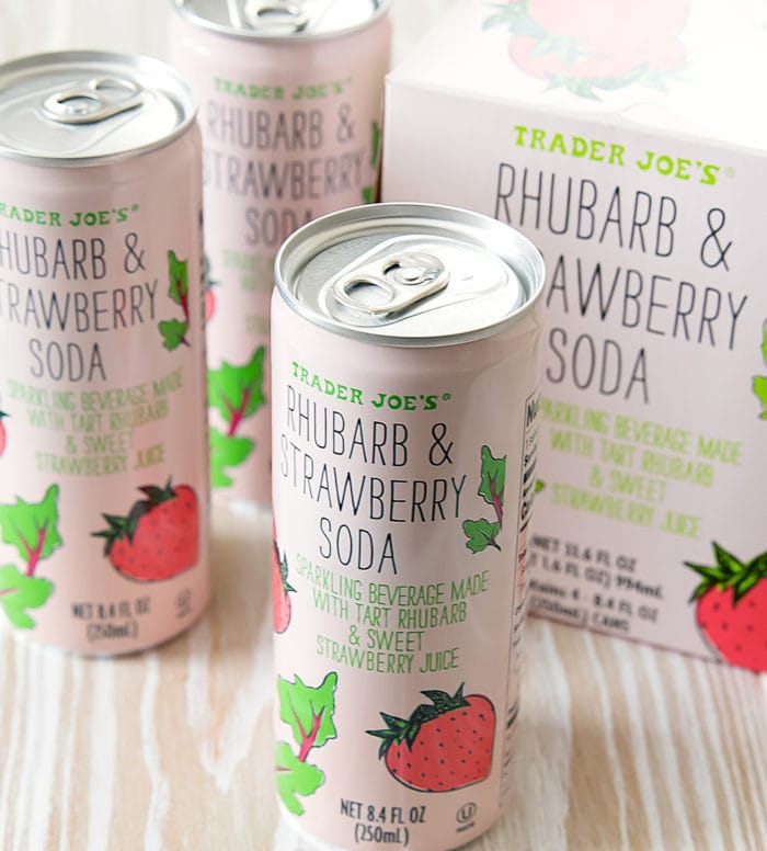 photo of cans of Rhubarb & Strawberry Soda