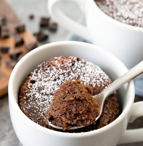 Paleo Chocolate Mug Cake - Kirbie's Cravings