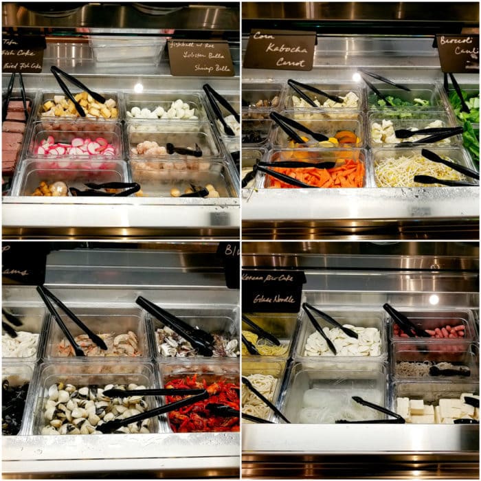 photo collage of the Shabu Works buffet