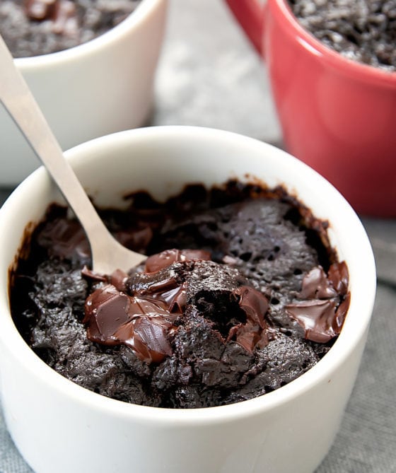 3 Ingredient Flourless Nutella Brownie Mug Cake - Kirbie's Cravings