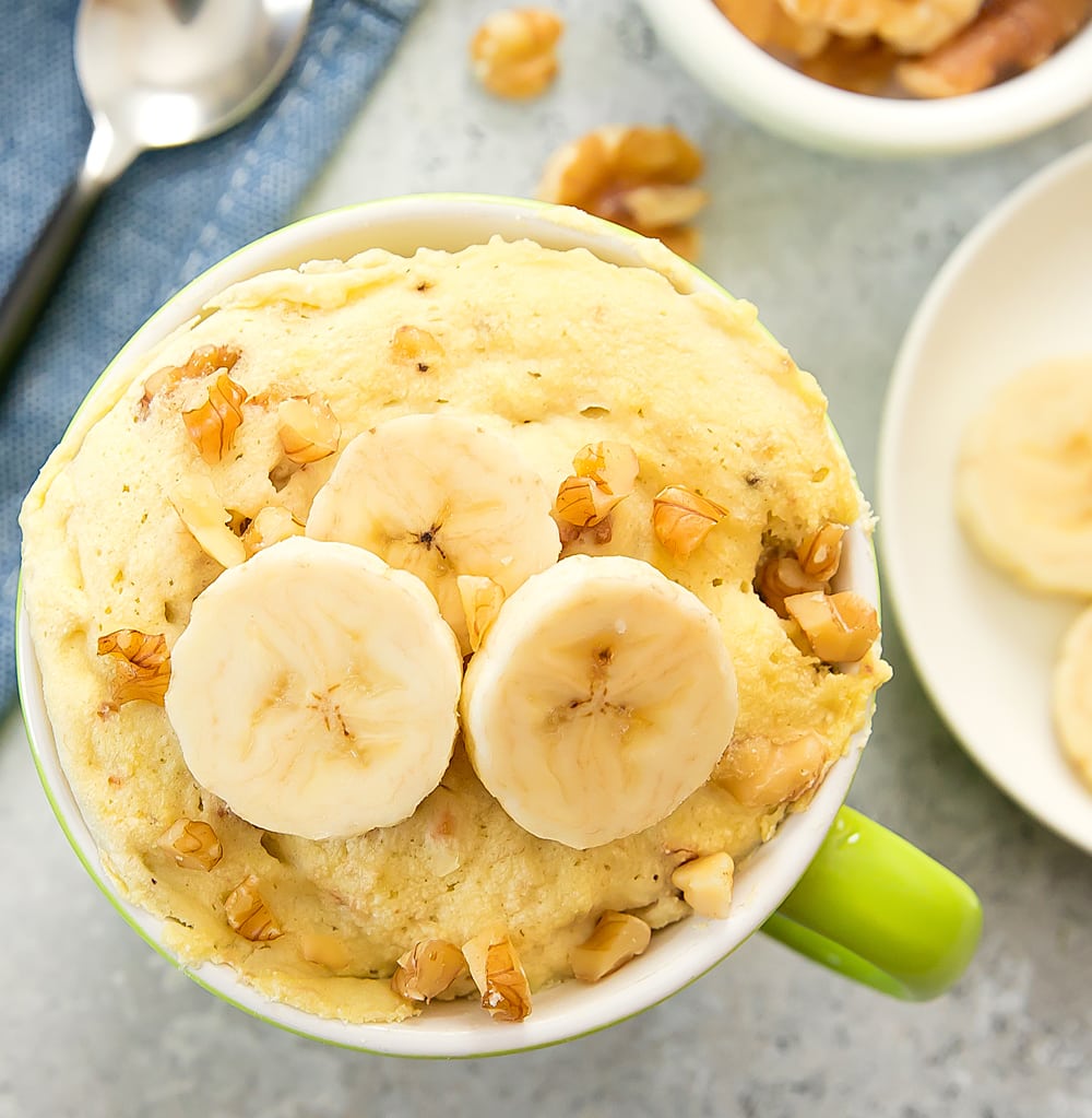 Banana Bread Mug Cake (Paleo) - Kirbie's Cravings